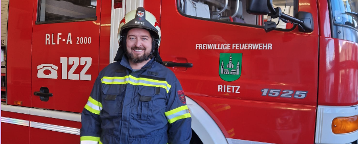 Verstärkung für die Feuerwehr Rietz.